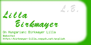 lilla birkmayer business card